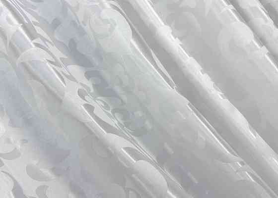 Комплект штор VR-Textil Жаккард Вензель 200х270 2шт и Тюль 600х270 418ш-1147т Белый 71-101/7 Киев