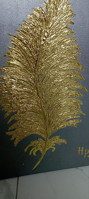 🌿 Золоте перо – витонченість і розкіш у кожній лінії! ✨ Киев - изображение 1