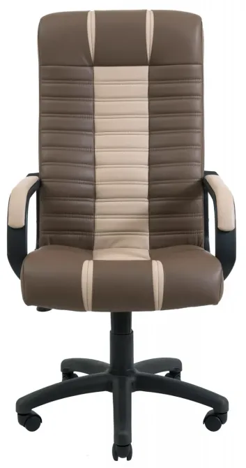 Офісне Крісло Керівника Richman Atlant Kansas Brown-Latte Підлокітник Річ Пластік М1 Tilt Бежево-Коричневий Київ - фото 2