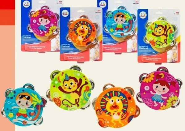 Бубен 3102B погремушка 4в.лист 22*3,5*17,5 /96/, шт Київ - фото 1