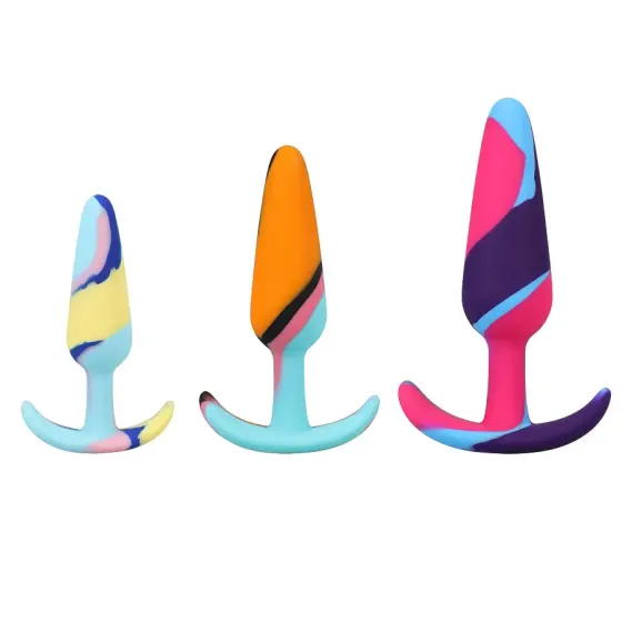 Набір анальних пробок Doc Johnson Mood Naughty 1 Kaleidoscope Trainer Set Львів