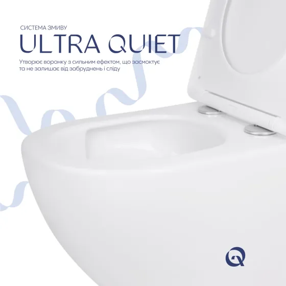 Унитаз подвесной Qtap Jay безободковый с сиденьем Soft-close QT07335175W Киев