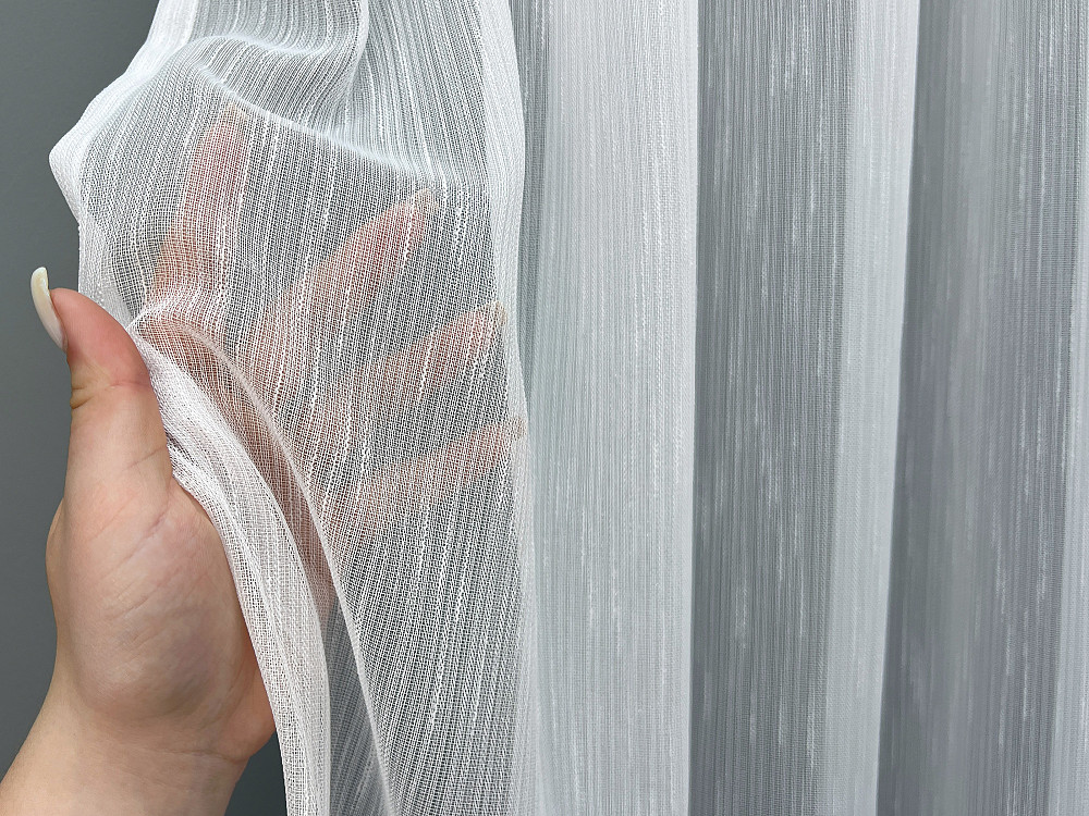 Тюль VR-Textil 2070т Льон Дощик білий 400х270 см (42-1281) Київ - фото 6