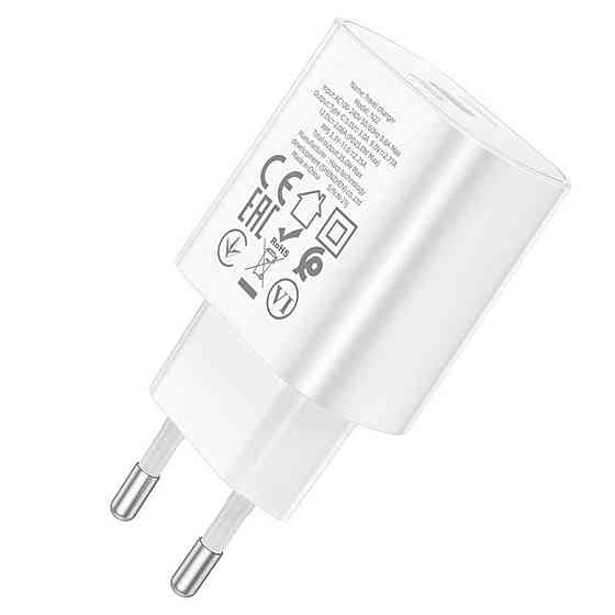 Мережевий зарядний пристрій HOCO N22 Jetta PD25W charger White 6931474760067 Одеса