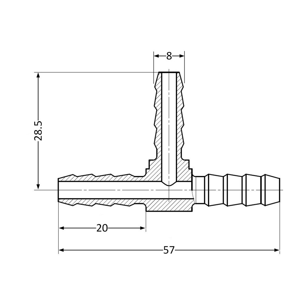 Тройник Thermo Alliance Standart 8 SD4178 Київ - фото 2