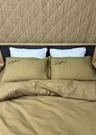 Комплект постільної білизни Сатин, Двоспальний 180х220 Шамуа (88-135) Київ