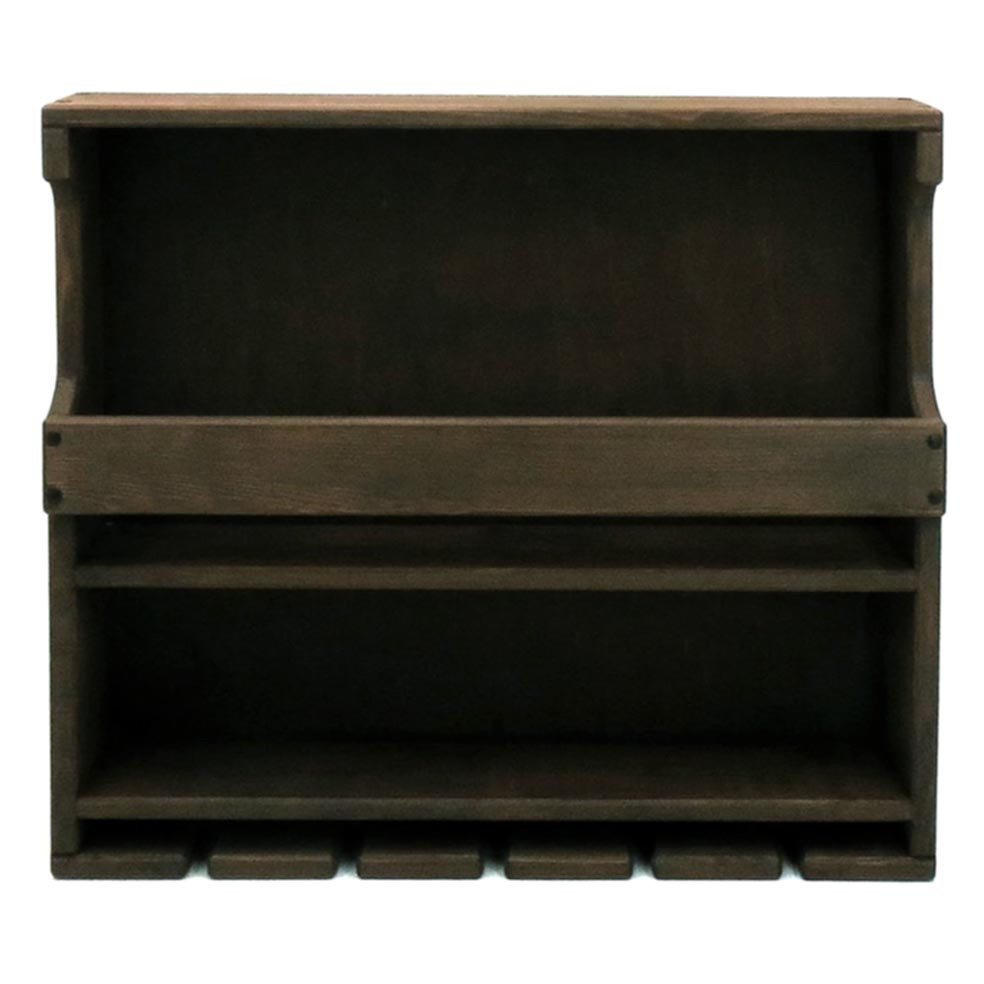 Настінна винна полиця "Цуруга" мокко Миколаїв - фото 1