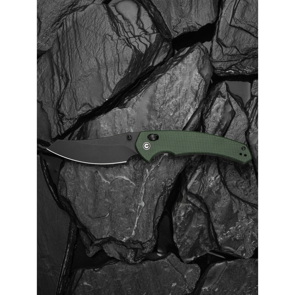 Ніж складаний туристичний Civivi Sixgill, (8.7 см) Nitro-V / Micarta темно-зелений Київ - фото 17