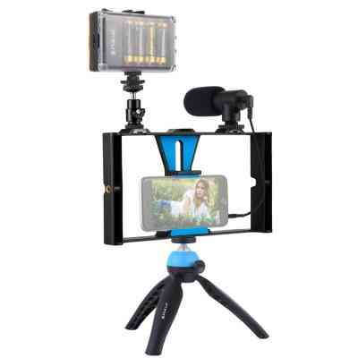 Набір блогера Puluz 4in1 (light, mount, phone holder, microphone) (PKT3023) Вінниця