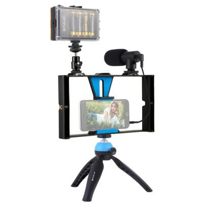 Набір блогера Puluz 4in1 (light, mount, phone holder, microphone) (PKT3023) Вінниця - фото 1