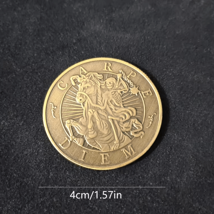 Монета Memento Mori, метал, пам'ятна сувенірна 27.6 г, 40 мм Київ - фото 6