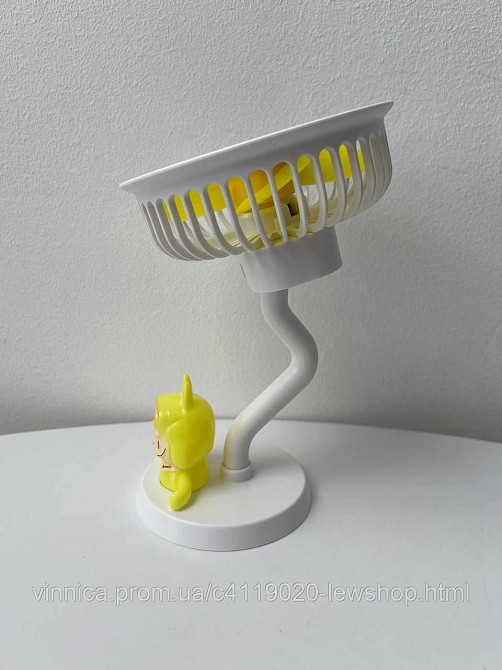 Вентилятор портативный Labubu 3 режима скорости USB зарядки Черновцы - изображение 7