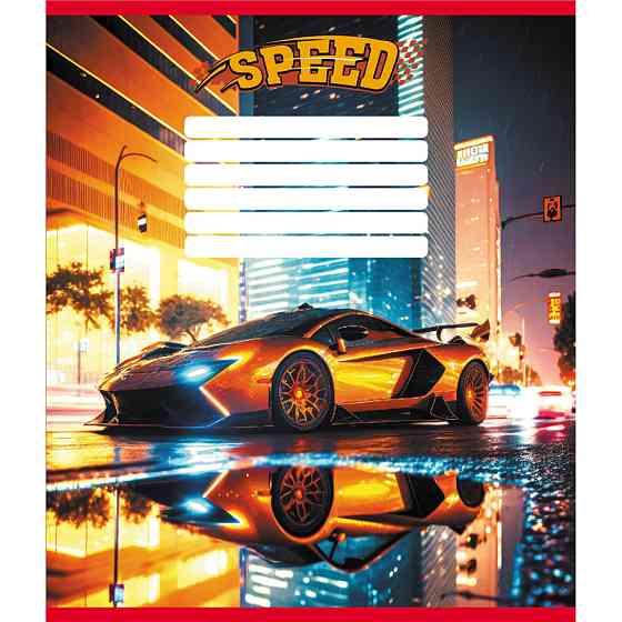 Зошит учнівський "Нічні вогні" 012-520156L-2 в лінію, 12 аркушів Вінниця