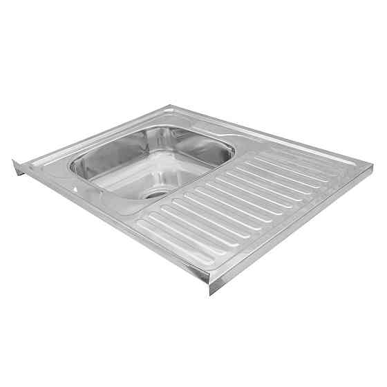 Кухонная мойка накладная с нержавеющей стали Kroner KRP Polierte - 60х80R (0.6 мм) Киев