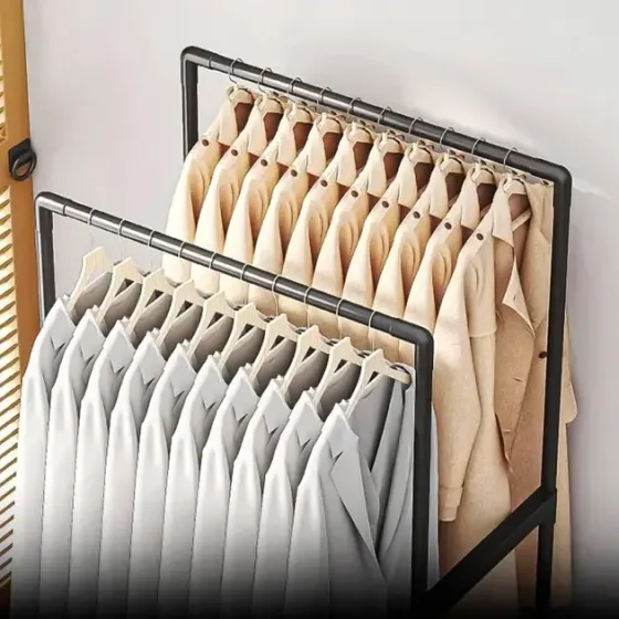 Стойка-вешалка на колесах для вещей и обуви (YH9918-1) Коломия