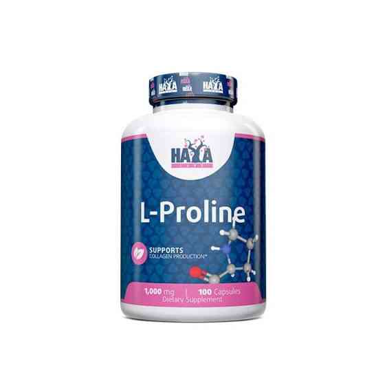 L-пролін Haya Labs L-Proline 1000 mg 100 caps Луцьк