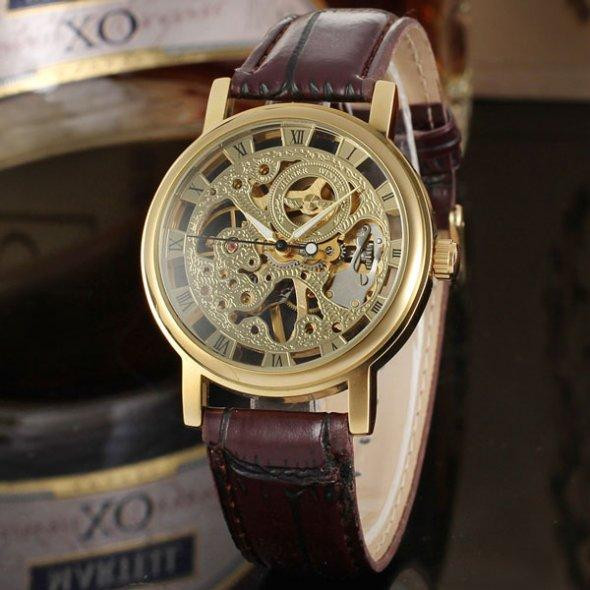 Класичний жіночий годинник Winner Gold Brown Вінниця - фото 9