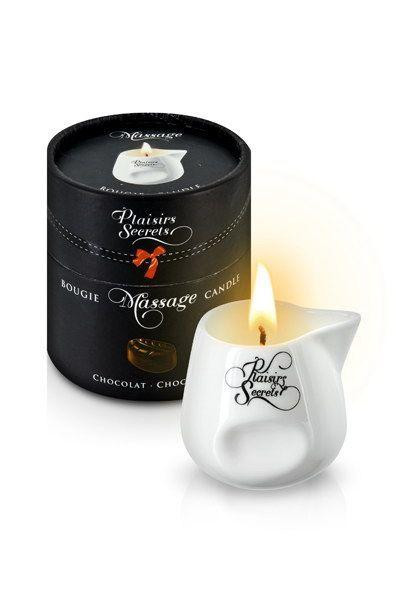 Массажная свеча Plaisirs Secrets Chocolate (80 мл) подарочная упаковка, керамический сосуд Sex Aura Киев - изображение 1
