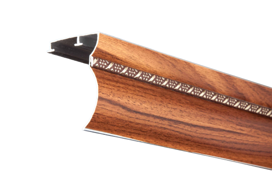 Алюминиевый карниз БР-12 Дуб золотой, молдинг на выбор Бровары