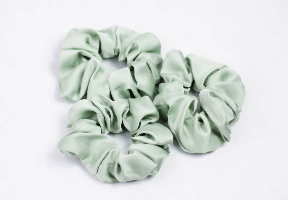 Гумка для волосся шовкова Оливковий Харків - фото 2