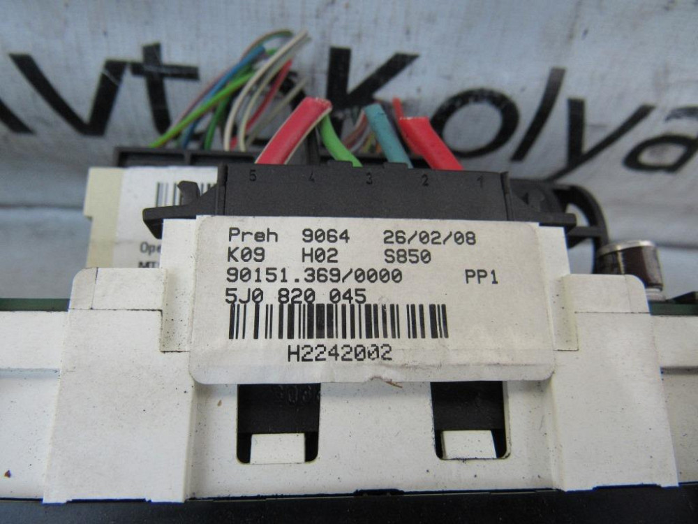 Блок керування пічкою Skoda Fabia II 2007-2014 Ковель - фото 2