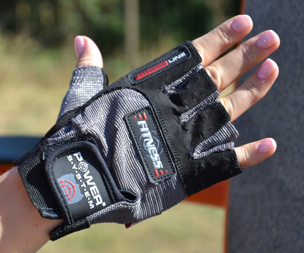 Рукавички для фітнесу Power System PS-2300 Fitness Grey/Black XXL Киев - изображение 2