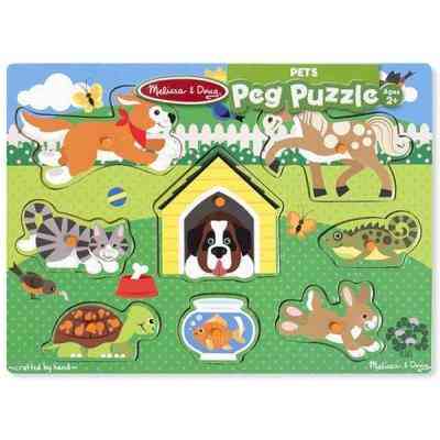 Развивающая игрушка Melissa&Doug Рамка-вкладыш Домашние животные 8 эл (MD19053) Винница