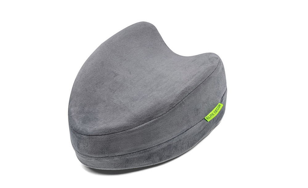 Ортопедична подушка для ніг та колін Comfort Night PMF 008-2 250х200х120 світло-сіра (велюр) Дніпро - фото 9