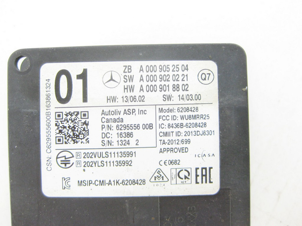 Mercedes-Benz  A0009052504 Радарний датчик контролю мертвої зони у задній бампер GLC X253 E-class W212 SLK/SLC R172 Одесса - изображение 7