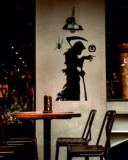 Декоративне настінне Панно «Смерти з косою», Декор на стіну 70*45 см, Чорний Київ - фото 9