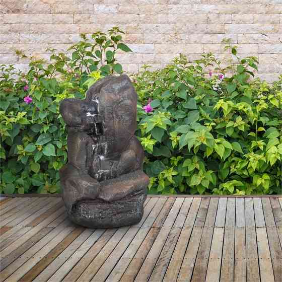 Каскадный солнечный фонтан Felsquell с питанием от батареи Солнечная панель 2 кВт 3 светодиода (Германия, Ровно