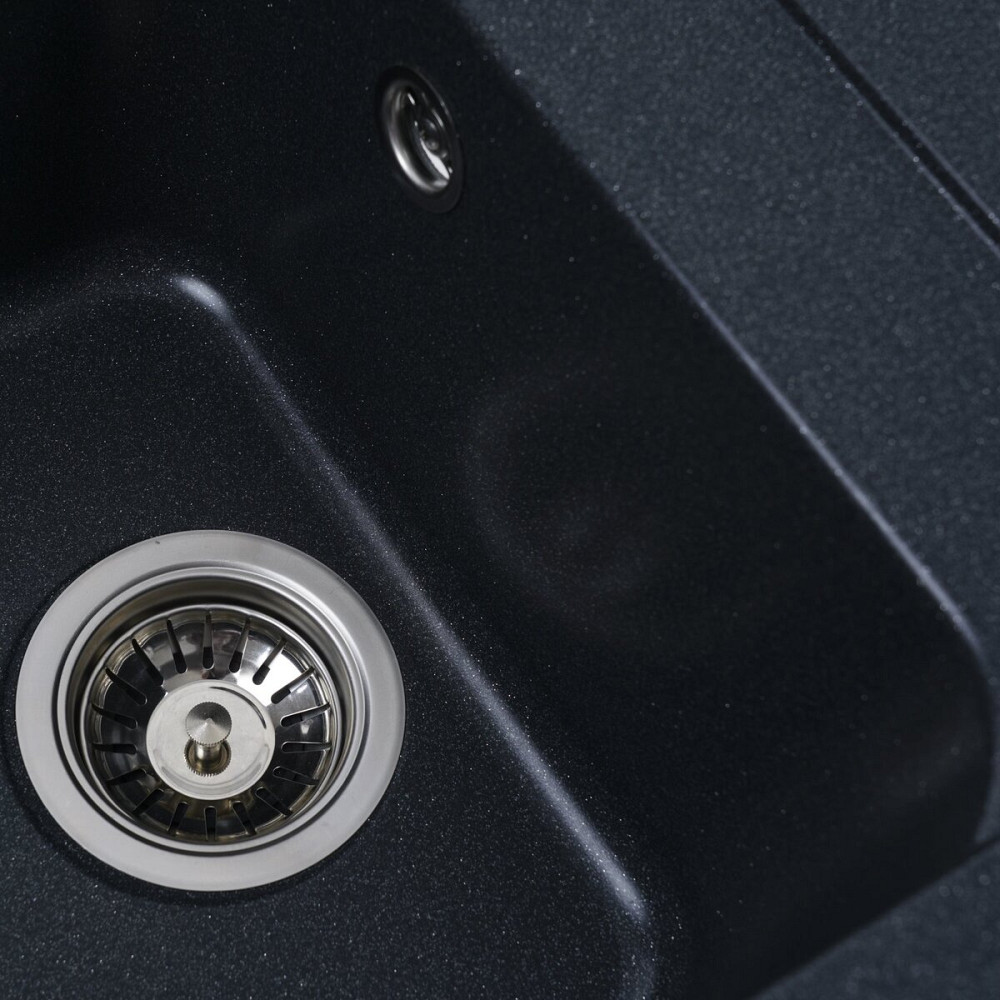 VALESO Гранітна мийка для кухні VALESO KORRADO 4050 матова Антрацит Киев - изображение 3