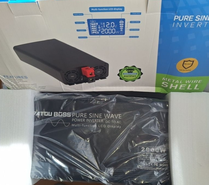Инвертор 12v/24v Databoss 2000w; FCHAO 12в 2000W Харьков - изображение 5
