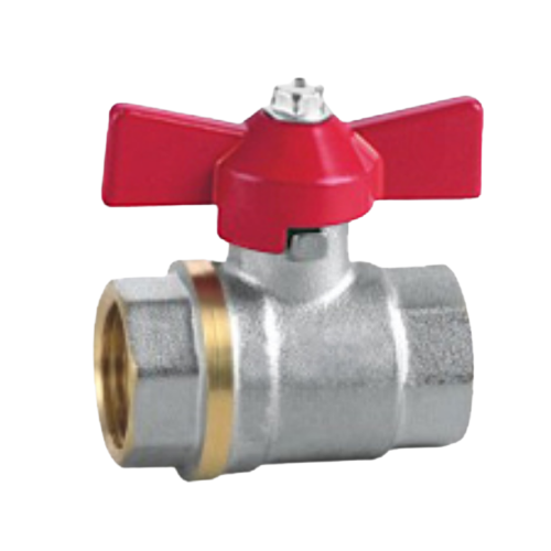 Кран шаровий для води d25мм 1" метелик/гайка/гайка FF Економ EuroAqua Житомир