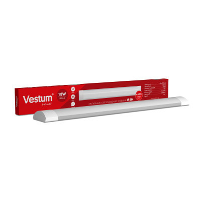 Светильник Vestum LED 1,2м 54W 6500K 220V IP20 (1-VS-6003) Винница - изображение 1