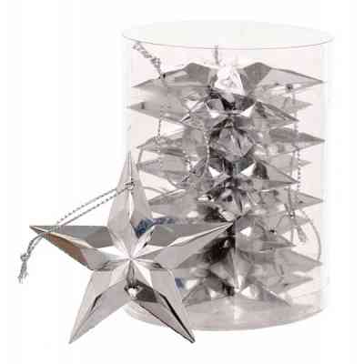 Ялинкова іграшка Jumi Зірка, 9 шт (7 см) срібл. (5900410580350) Вінниця