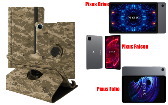 Чехол Spinner360 для планшета Pixus Drive, Falcon, Folio, цвет Xaki Киев