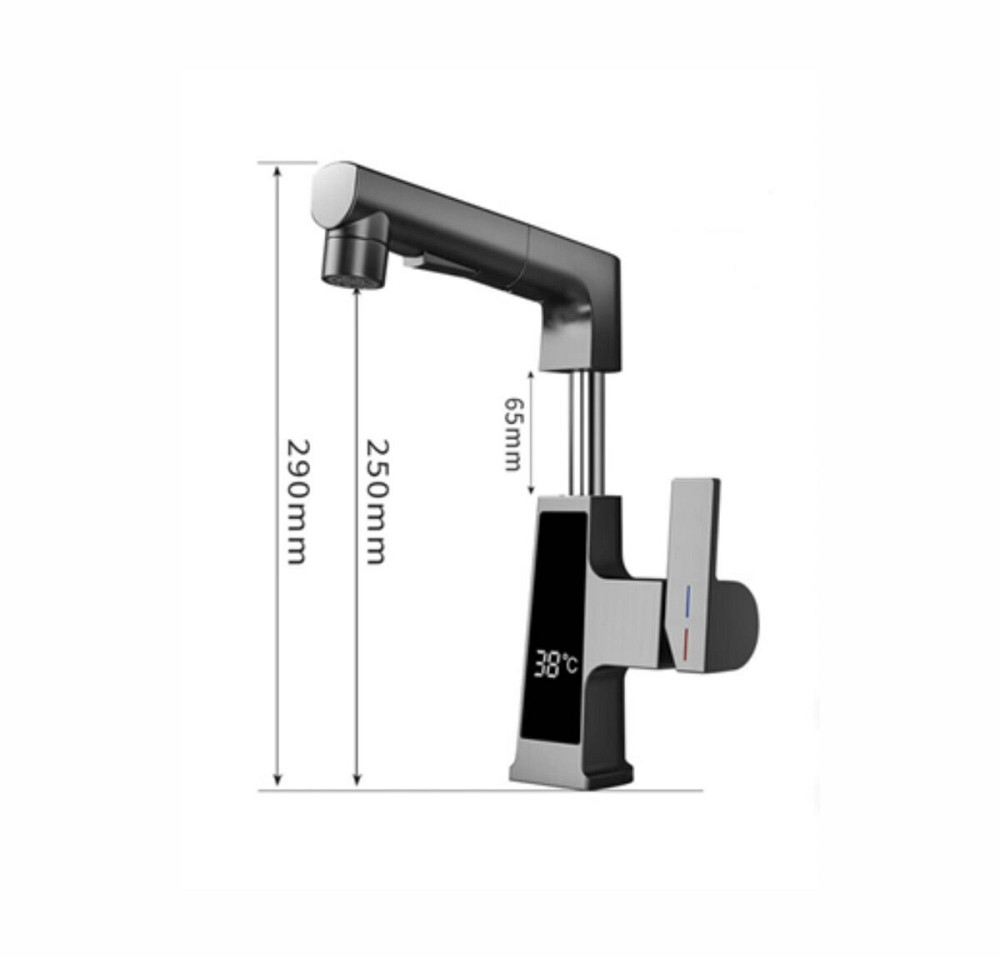 PLATINUM Змішувач для рукомийника з індикатором A236 Platinum Коломия - фото 7