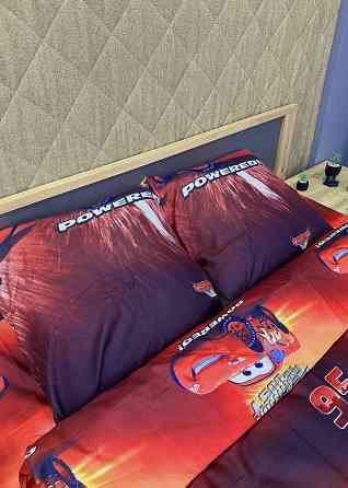 Комплект детского постельного белья Фланель, Koloco Полуторный 150х210 с разноцветным принтом (88-068) Киев