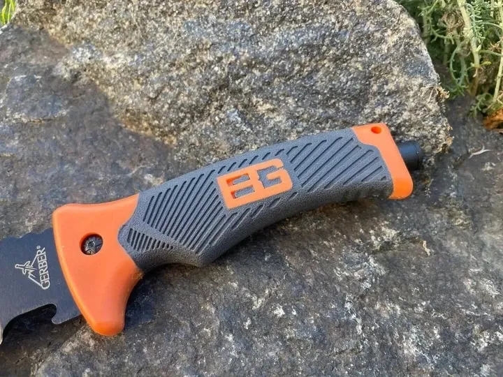 Нож охотника склобой туриста походный крепкий надежный Gerber с чехлом на поясок крепления с держателем Одесса - изображение 5