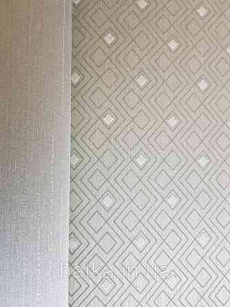 Текстильні шпалери на флізеліновій основі Cador Rasch Textil 086590 салатові ромби геометрія абстракція Київ