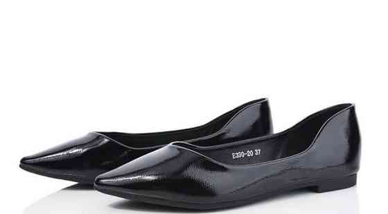 Loretta Балетки жіночі LORETTA E330-20 чорні (весна-осінь, еко-лак) (5960) Коломия