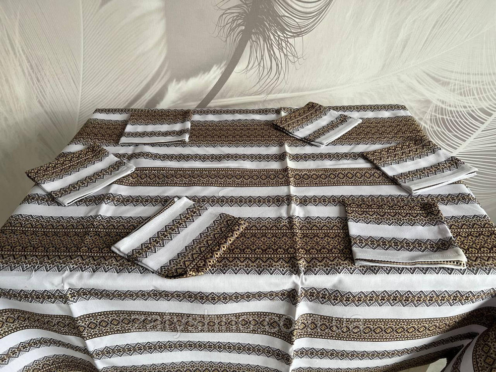 Вышитая скатерть с салфетками на подарок Киев - изображение 5