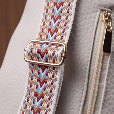 Сумка Vintage Жіноча з однією лямкою через плече з крупнозернистої екошкіри Молочна (22761) Вінниця - фото 7