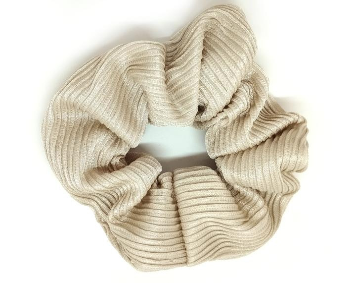 Резинка для волос гофре бежевая Киев - изображение 1