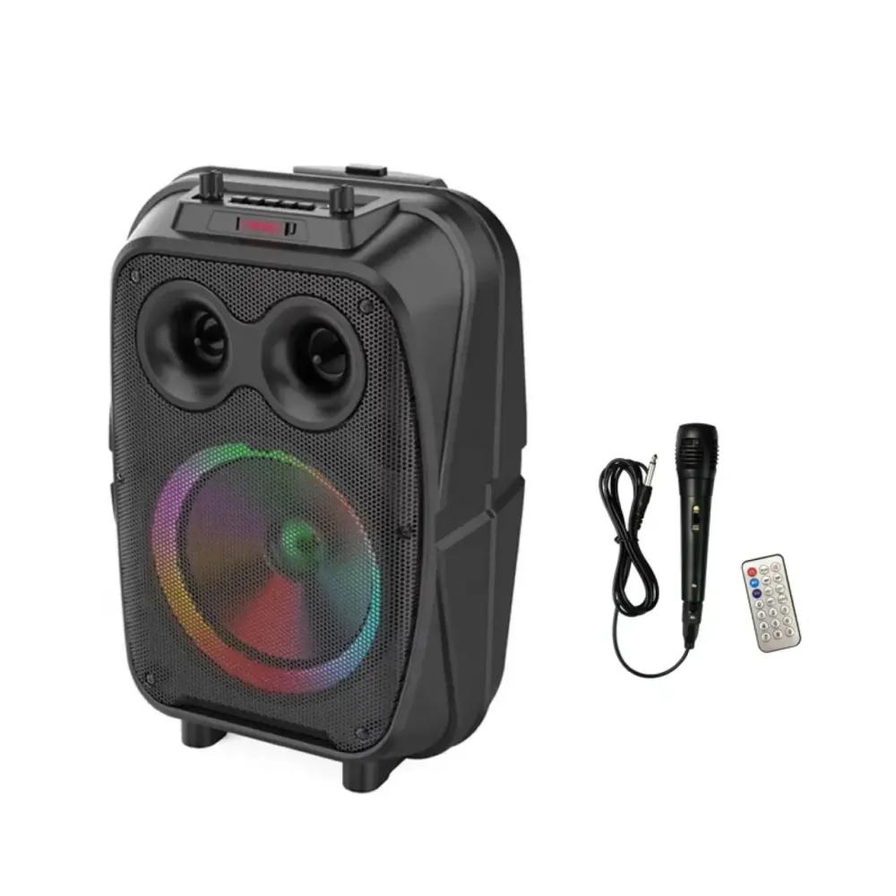 Портативна Bluetooth колонка ZQS-8120 з колесами та ручкою, LED, FM, USB, TF, TWS, мікрофоном, 8" динамік, 20ВТ Одеса - фото 1