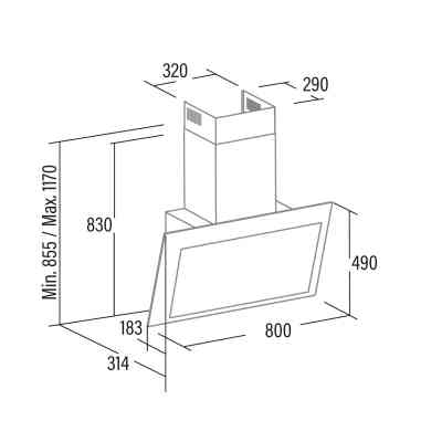 Витяжка кухонна Cata Thalassa 800 xggr, сірий (02145506) Вінниця