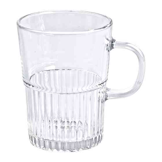 Yiwu Набір чашок скляних 2 шт. для чаю, кави 500 мл прозорі HP-YH-70 Київ