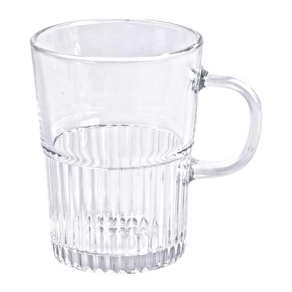 Yiwu Набір чашок скляних 2 шт. для чаю, кави 500 мл прозорі HP-YH-70 Киев - изображение 2