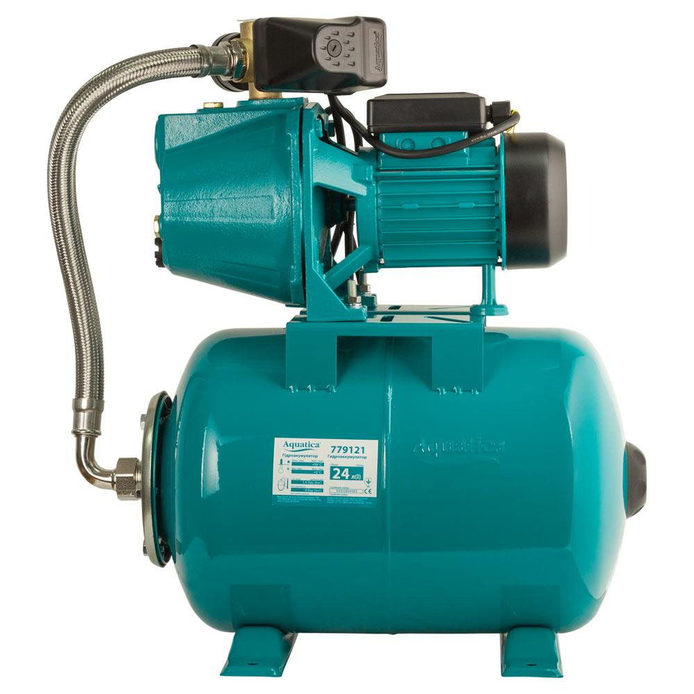 Станция 0.75кВт Hmax48м Qmax 55л/мин (самовсасывающий насос) 24л Украина AQUATICA JETa80A5/UA (775092/24) Ровно - изображение 2